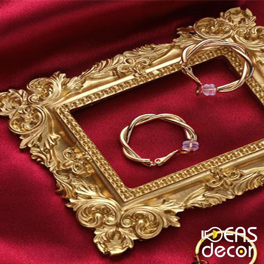 Khung ảnh gold - đạo cụ chụp ảnh sản phẩm ins, phụ kiện trang trí nhà cửa - IdeasDecor