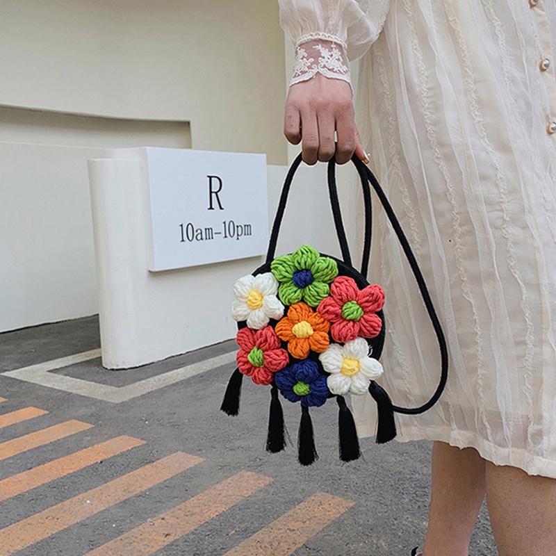 IELGY Túi Đeo Vai Đan Lát Thiết Kế Đơn Giản Thời Trang Cho Nữ