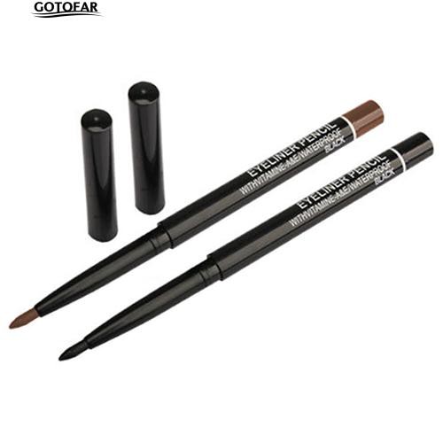 (hàng Mới Về) Bút Kẻ Mắt Màu Đen / Nâu Chống Thấm Thiết Kế Xoay Tự Động | BigBuy360 - bigbuy360.vn