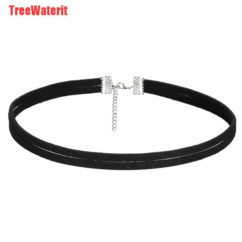TreeWaterit Fashion Choker Necklace Stretch Velvet Classic Gothic Tattoo Lace Necklace