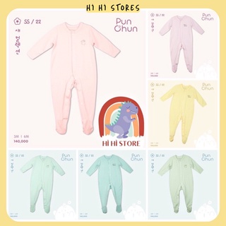 Bộ body cho bé sơ sinh Punchun liền tất nhiều màu SS2022D01