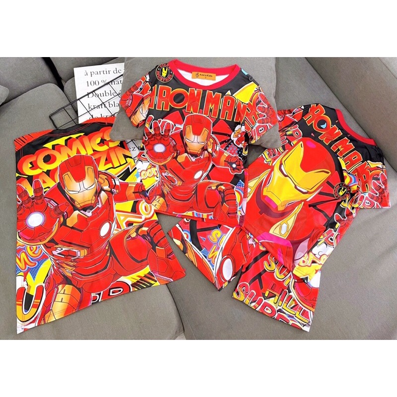 Đồ bộ bé trai siêu nhân 3D size đại