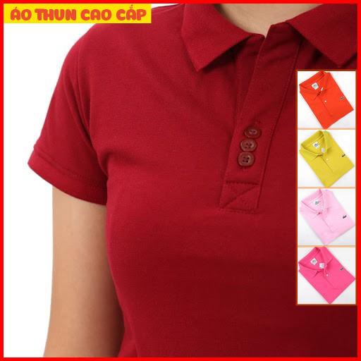 Áo thun cá sấu Nữ Cao Cấp Cotton co giãn 4 chiều