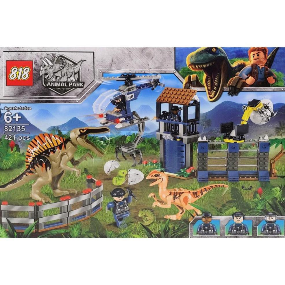 Bộ Lego 421 Miếng- Lắp ráp công viên khủng long Jurassic World