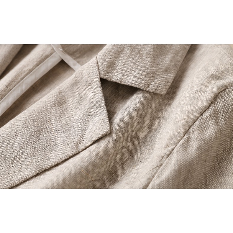 Áo vest blaze linen nữ 1 lớp dài tay túi bổ, thời trang trẻ, phong cách Nhật | BigBuy360 - bigbuy360.vn