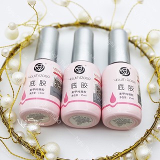 Bộ base, top, cứng móng hoa hồng 15ml hàng chuẩn chính hãng