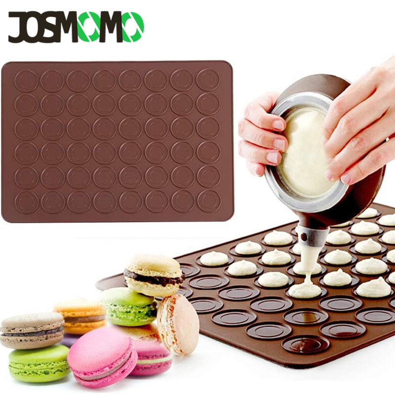 JOSMOMO 48/30 Không Dính Thức Ăn An Toàn Silicone Macaron Thảm Bánh Ngọt Bánh Muffin Lò Nướng Tờ Máy Nướng