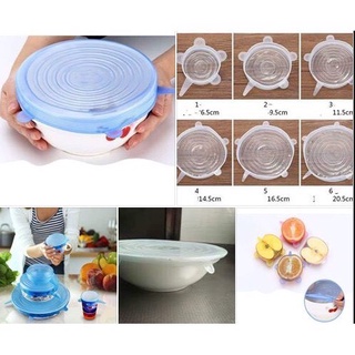 Bộ 6 nắp đậy Silicon đa năng