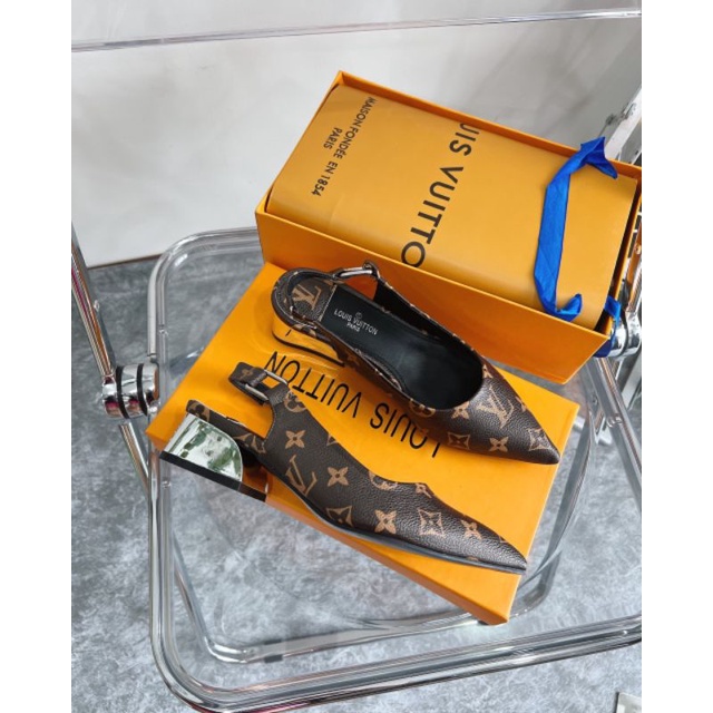 Giày Sandal Đế 5p Mũi Nhọn Da Mềm Êmm Fullbox Bill Túi Cao Cấp