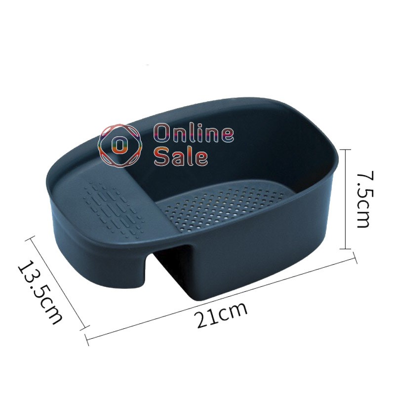 Khay Lọc Rác Gác Bồn - Giá để đồ rửa bát rửa chén kèm khay lọc rác, lọc thức ăn thừa