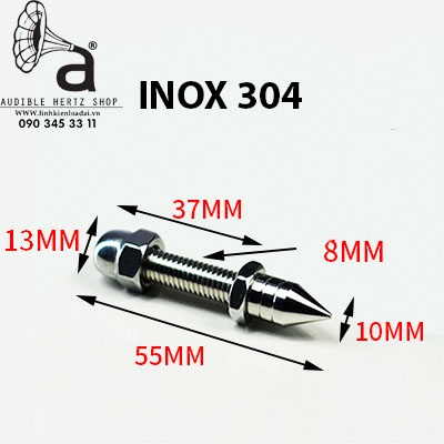 Chân đinh chén hứng bằng Inox 304