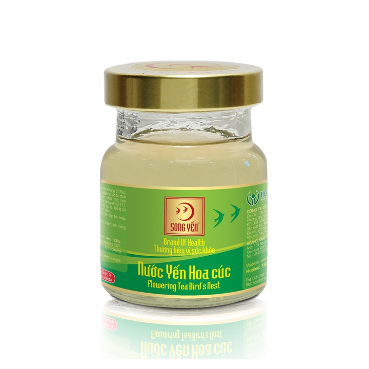 Nước Yến Hoa Cúc Song Yến (Lốc 6 lọ x 70ml)