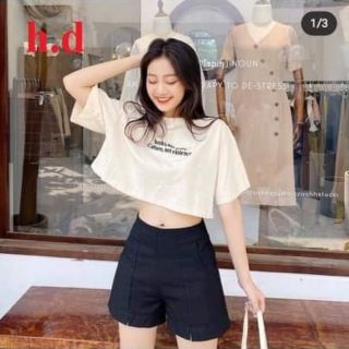 Áo crop top in NOT GUNS