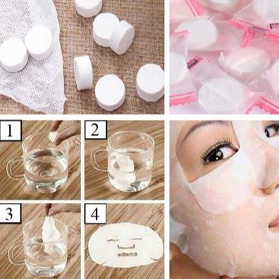 Lẻ 1 viên mặt nạ nén cao cấp Compressed Facial Mask Jieya