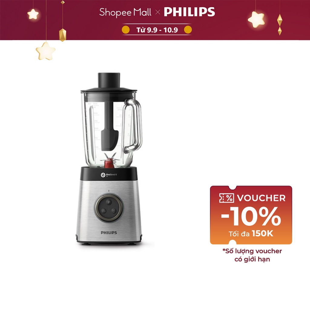 Máy Xay Sinh Tố Philips HR3652 1400W - Hàng Chính Hãng