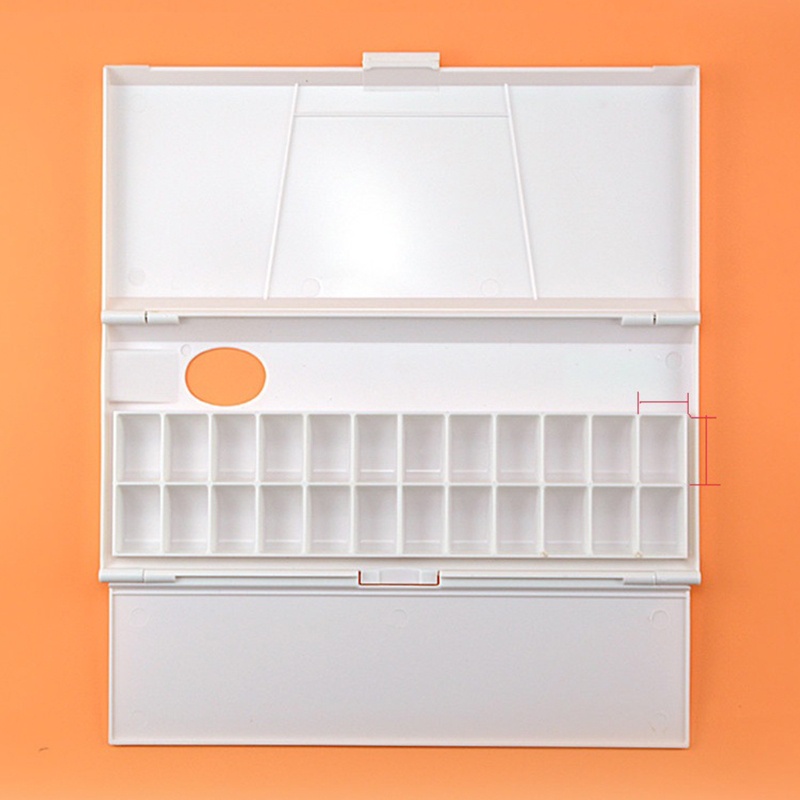 Hộp Đựng Màu Nước 24 Ngăn Bằng Nhựa Có Thể Gấp Gọn Tiện Lợi