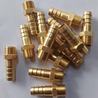Tẩu đồng | Béc | Đuôi chuột nối ống mềm ren ngoài 15 (cỡ ren 21) bằng đồng các cỡ