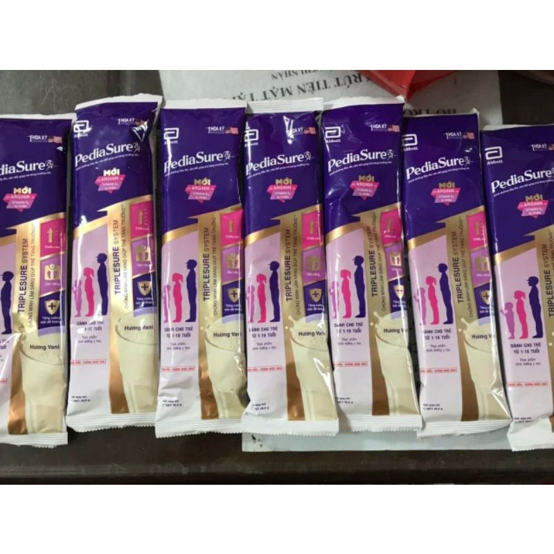 Sữa PediaSure dạng gói 48,6g siêu tiết kiệm và tiện lợi, hương vani