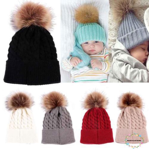 Mũ len đan giữ ấm thời trang mới cho bé gái