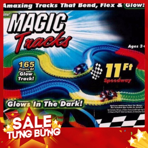 [FREE SHIP] Bộ lắp ghép đường đua ô tô Magic Track 200 miếng (loại lớn)