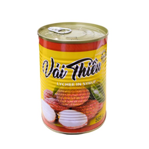 [DATE MỚI] Vải Thiều Ngâm Nước Đường Đóng Lon 565g (Lon Vàng)