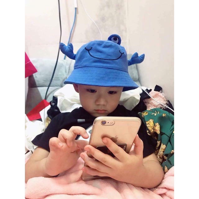 NÓN RỘNG VÀNH - HÌNH CUA 3D CUTE CHO BÉ