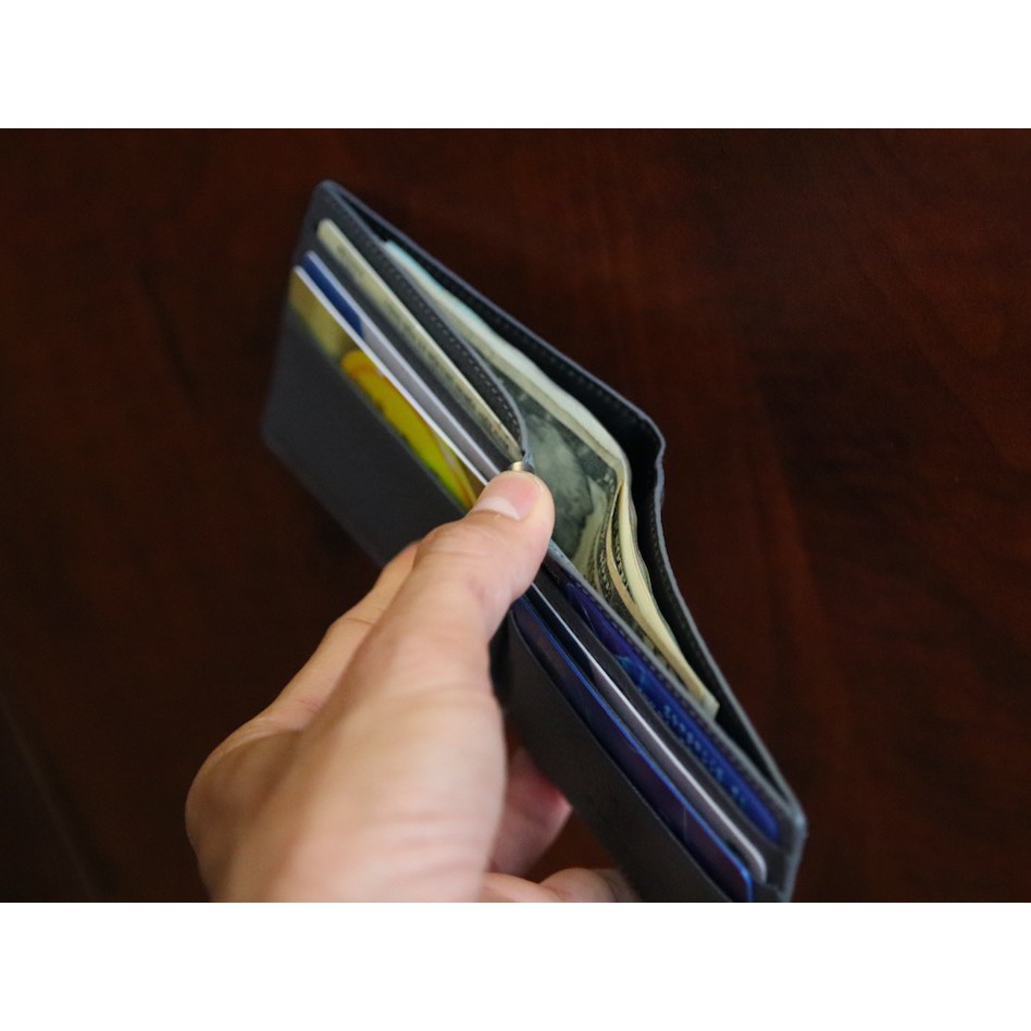 Ví kẹp tiền da bò cao cấp siêu mềm màu bò