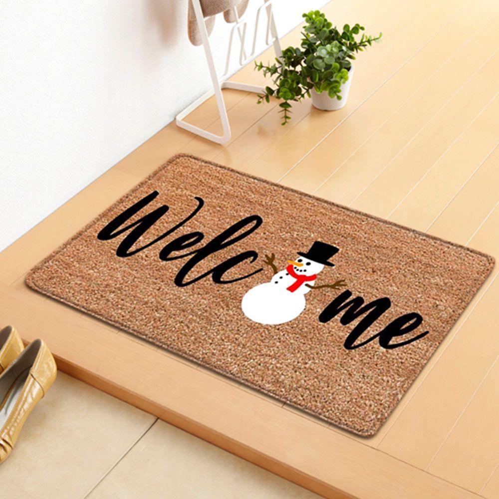 YNATURAL Thảm Trải Sàn Họa Tiết Giáng Sinh