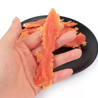 [ĐỘC QUYỀN] Thịt gà sấy khô miếng nhỏ/ Đồ ăn vặt/ Snack 100g dành cho chó mèo