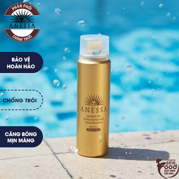 Xịt Chống Nắng Bảo Vệ Da Hoàn Hảo Anessa Perfect UV Sunscreen Skincare Spray A SPF50+/PA++++ 60g