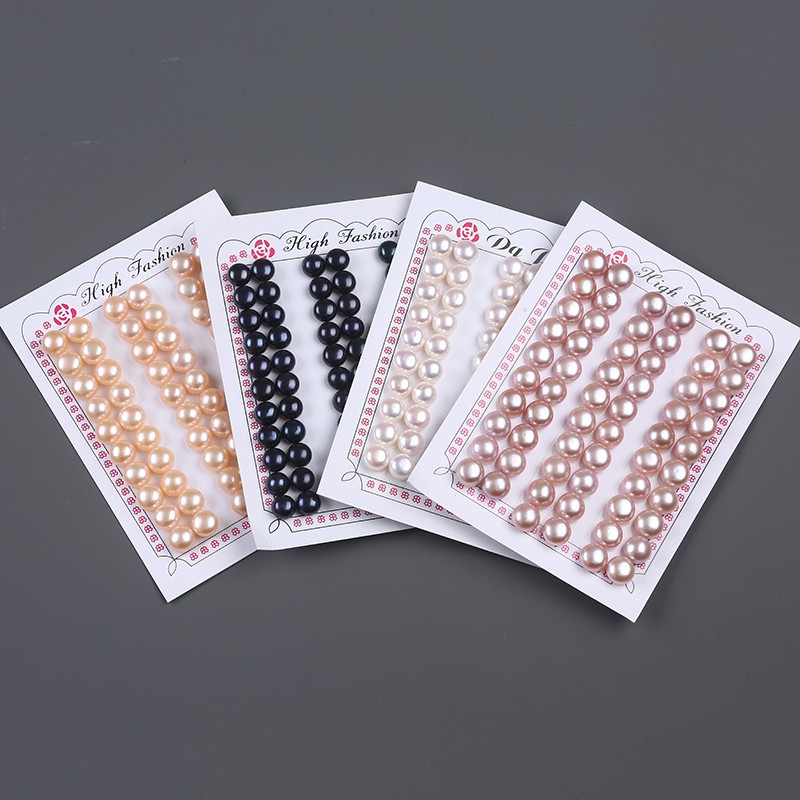 Set 20 Cặp Bông Tai Ngọc Trai Nửa Lỗ 3-10mm Tự Nhiên