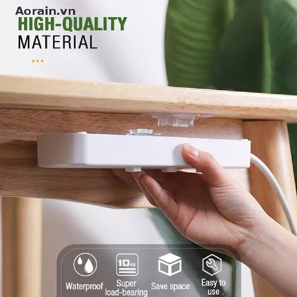 1 cặp / bộ móc nối hai mặt treo tường có keo tự dính nóng siêu bền