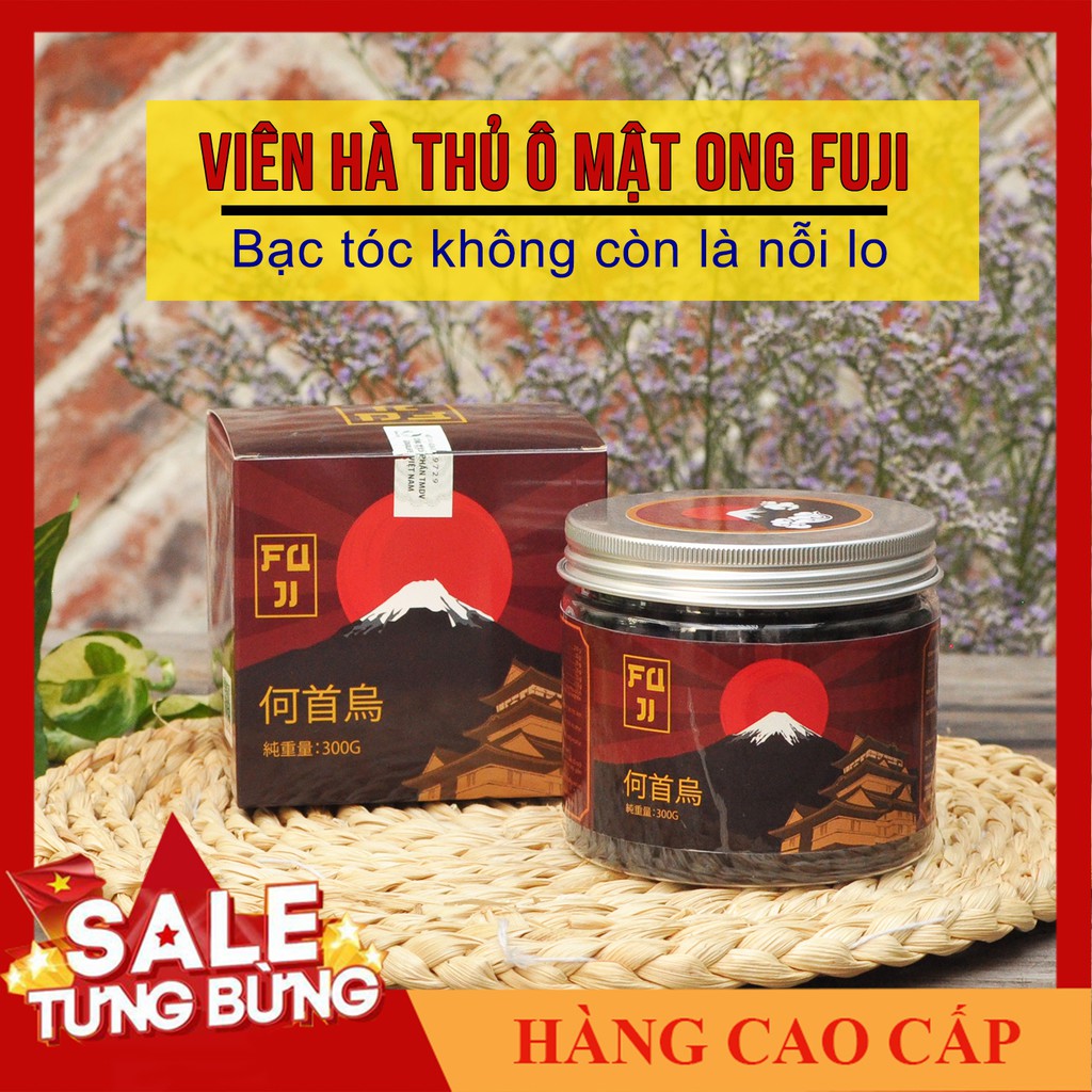 Hà Thủ Ô Mật Ong Rừng Cao Cấp FUJI 300g , Viên Hà Thủ Ô Mật Ong Bí Truyền Nhật Bản