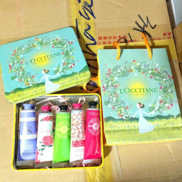 Set Kem Dưỡng Da Tay L'Occitane - Hộp Thiếc Sang Trọng- 5 Tuýp Mỗi Tuýp 30ml Thực Sự Là Lựa Chọn Tốt Nhất Cho Quà Tặng