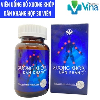 Viên xương khớp dân khang - hỗ trợ giảm thoái hóa khớp, mau hồi phục khớp và sụn - lọ 30 viên