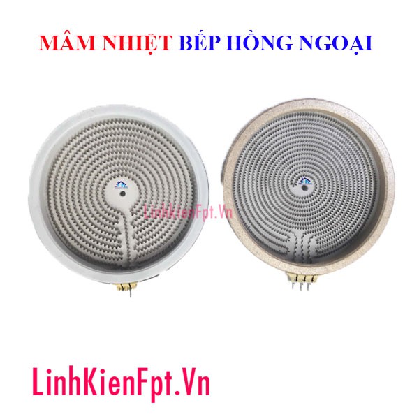 Mâm nhiệt 2 chân bếp hồng ngoại