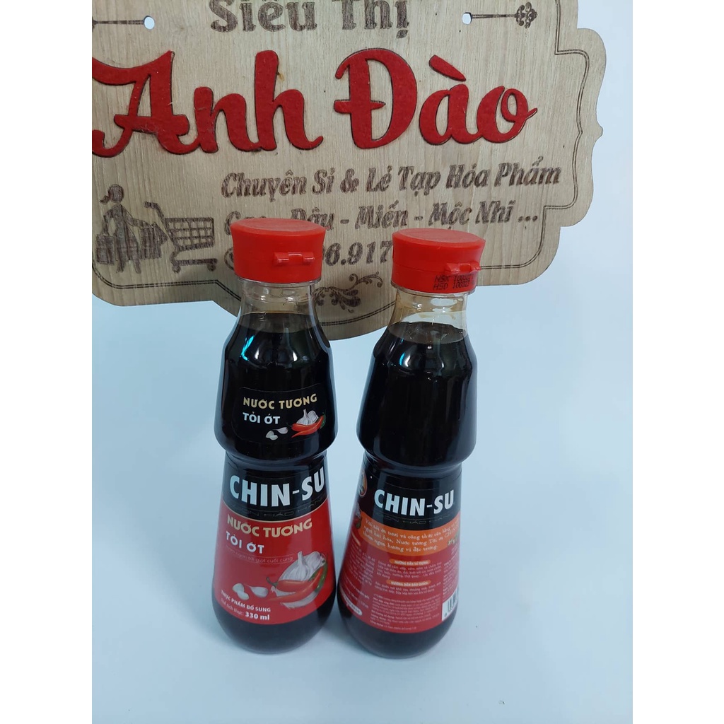 nước tương chin-su 250ml tỏi ớt và không tỏi ớt