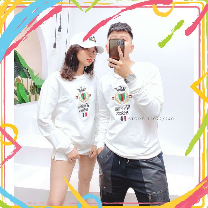Áo thun tay dài cặp nam nữ, áo thu đông dài tay cotton co giãn thoáng mát tp_shop_87 ms101