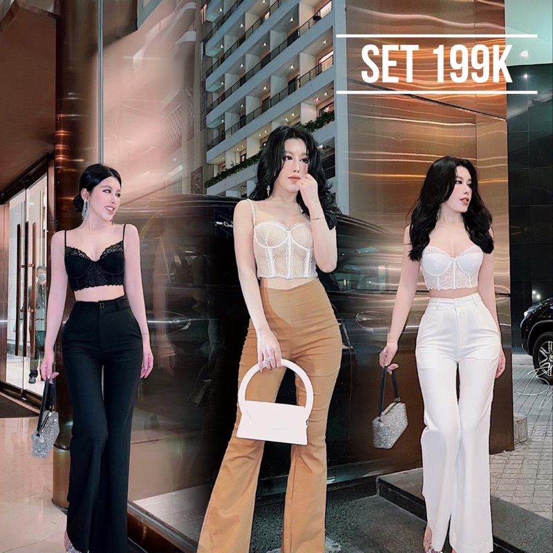 SET ÁO BRA MIX QUẦN LOE
