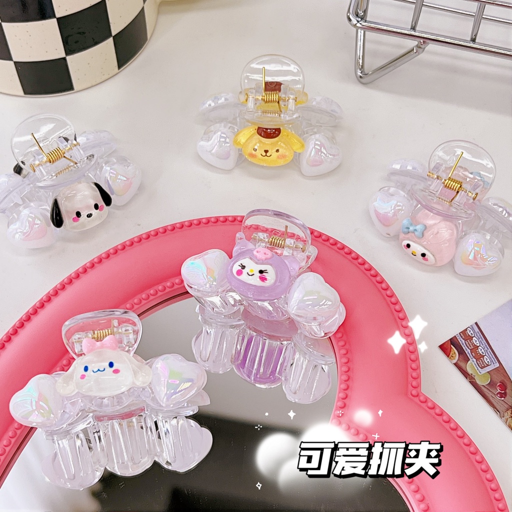 ✨✨Kẹp Tóc Cá Mập / Cún / Cá Mập Cỡ Lớn Họa Tiết Kuromi Melody Dễ Thương Cho Bé Gái