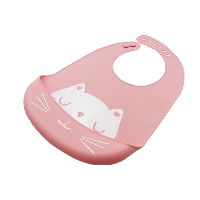 Yếm ăn dặm chống thấm Silicone chống thấm, gấp gọn cho bé - Mint ăn dặm