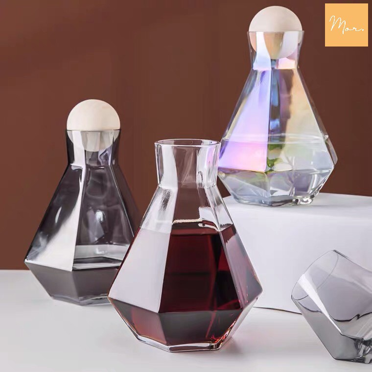 Bình nước thủy tinh kim cương - 1.3L