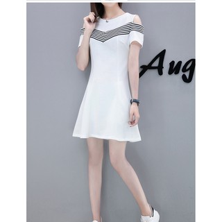 Hàng nhập- đầm thun xòe cutout