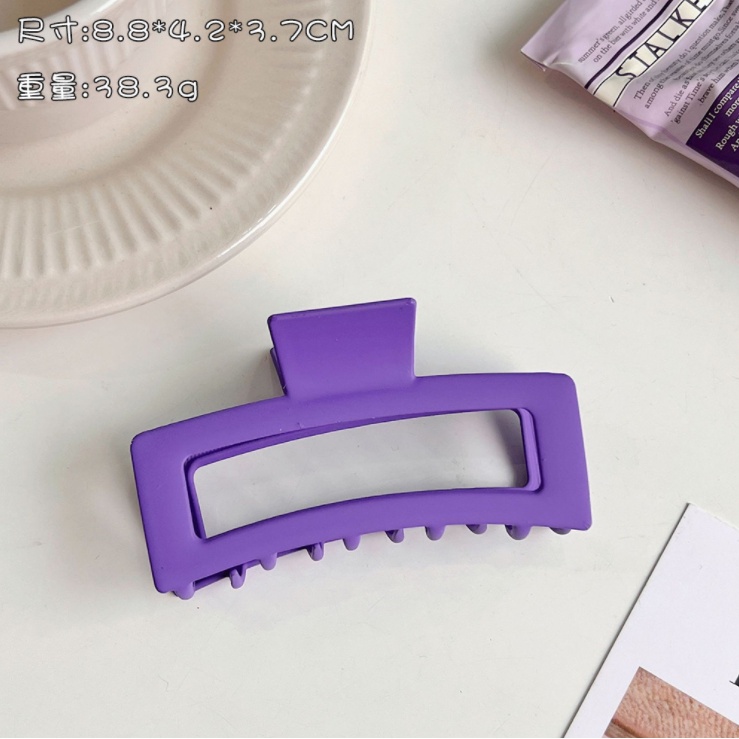 Kẹp tóc càng cua nữ hình học màu tím cực xinh cặp búi Kim Loại phong cách nữ tính thời trang cao cấp