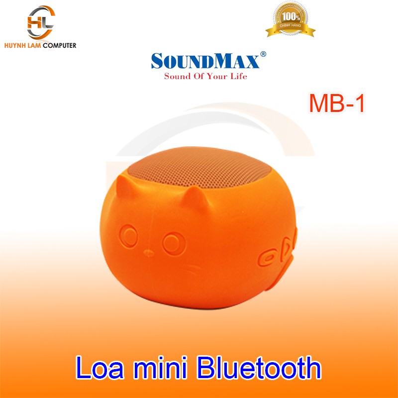 Loa mini Bluetooth SoundMax MB1 siêu dễ thương âm thanh hay - Hàng chính hãng