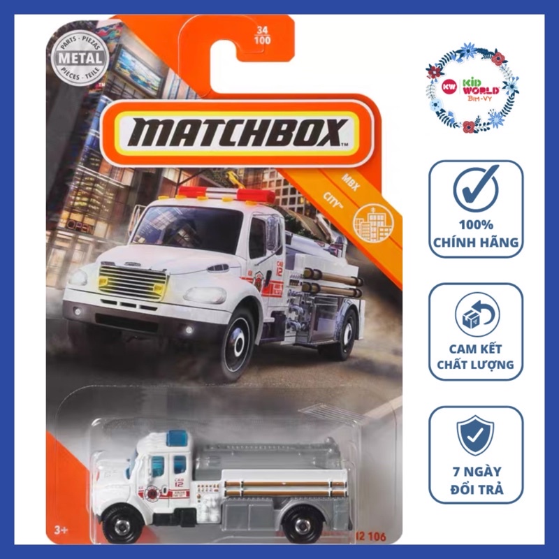 Xe mô hình Matchbox Cứu hoả Freightliner M2 106 GKL01.
