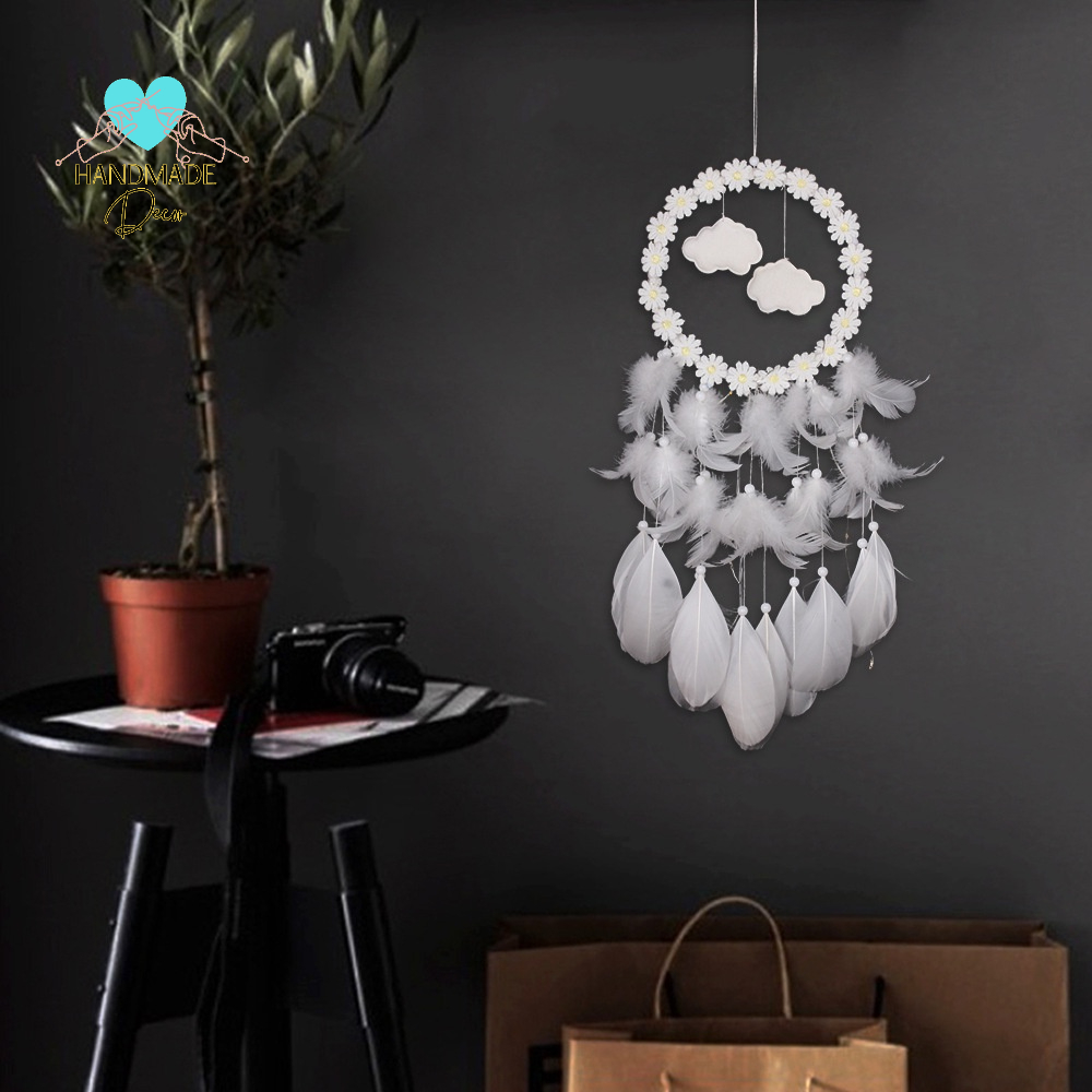 Dreamcatcher treo tường đính lông vũ