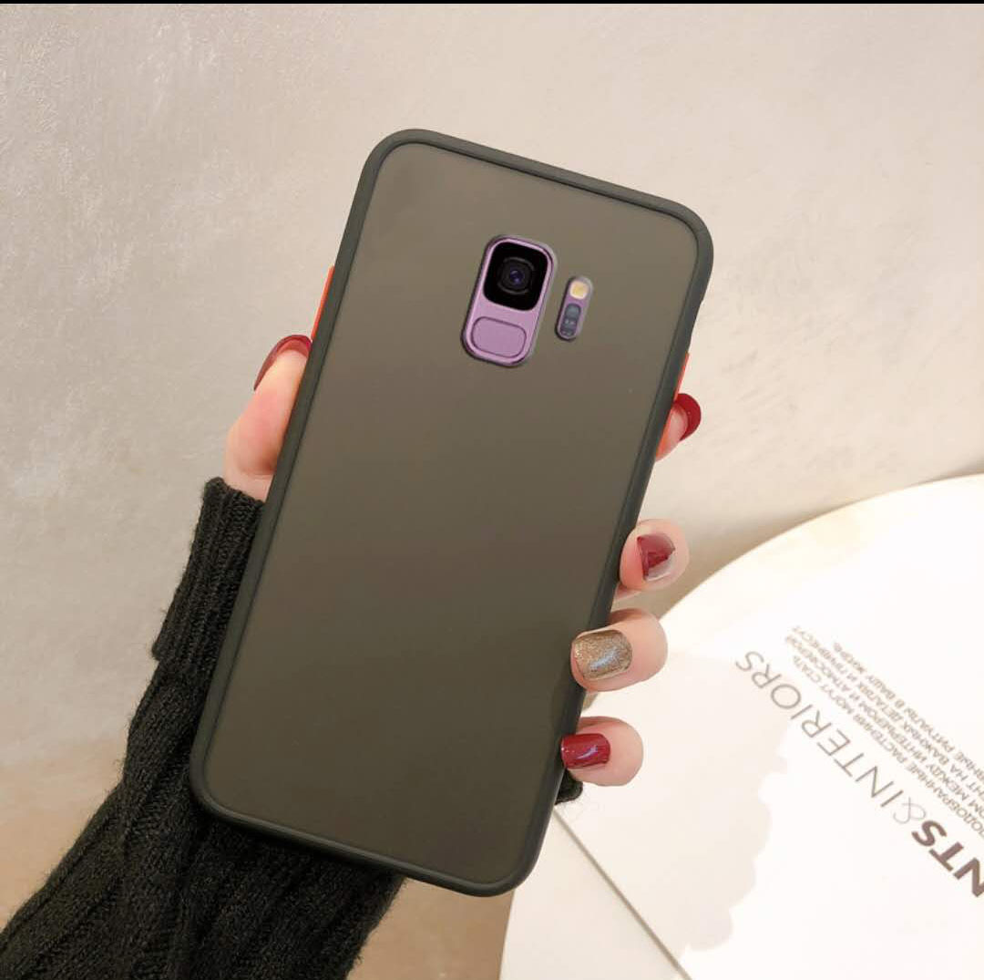 Ốp điện thoại silicone nhám trong suốt chống sốc cho SAMSUNG Galaxy S9 S9PLUS