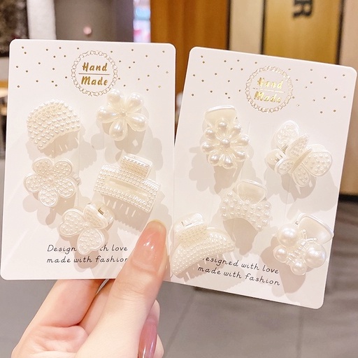 Kẹp Tóc Hình Hoa Cúc Đính Ngọc Trai Nhân Tạo Dễ Thương Dành Cho Bé Gái