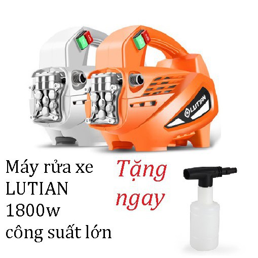 Máy rửa xe Lutian  Lt 210G 1800W tặng ngay bình xịt bọt tuyết BH 12 tháng